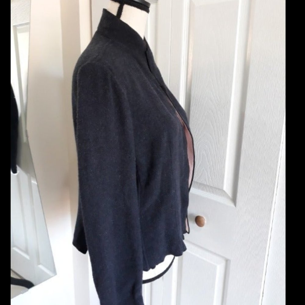 HARVE BENARD Gray & Pink Open Cardigan - Picture 4 of 7